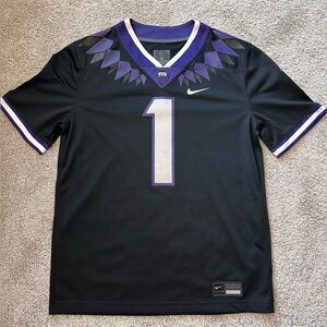 TCU Football alternate black jersey, medium - NEW WITHOUT TAGS